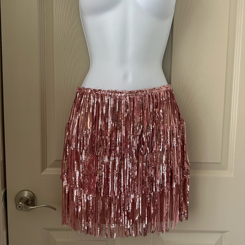 Windsor Pink Sequin Mini Skirt